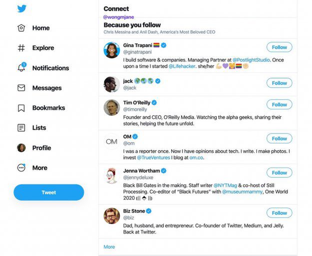 Desktopowa wersja Twittera z nowym rozszerzeniem