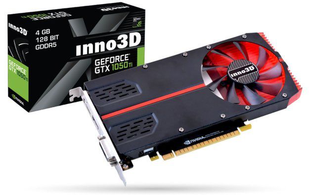 Jednoslotowy GeForce GTX 1050 Ti