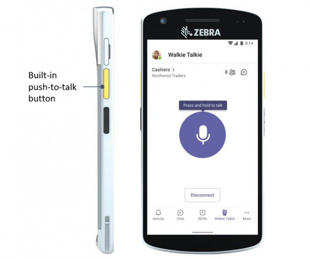 Walkie talkie w Microsoft Teams