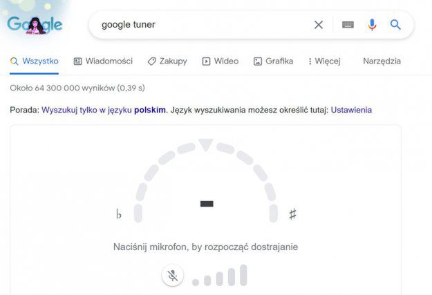 Wyszukiwarka Google ma wbudowany tuner gitarowy