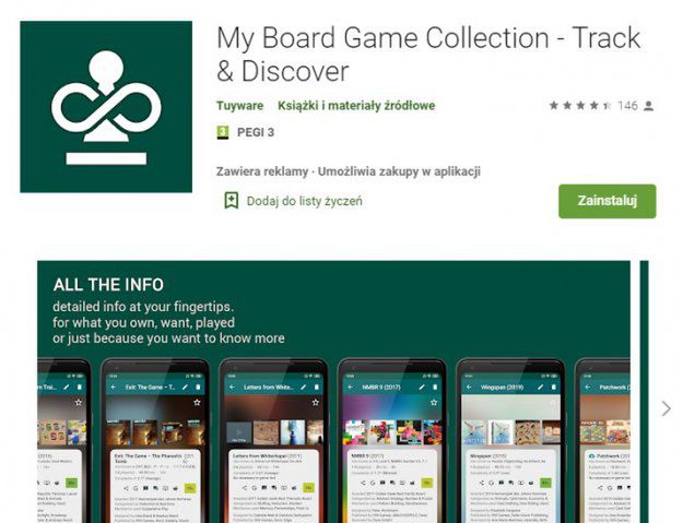 Apka dla fanów planszówek