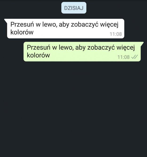 WhatsAppa problemy z czernią