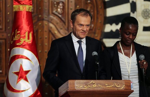 Donald Tusk w Tunezji: Unia Europejska będzie z wami