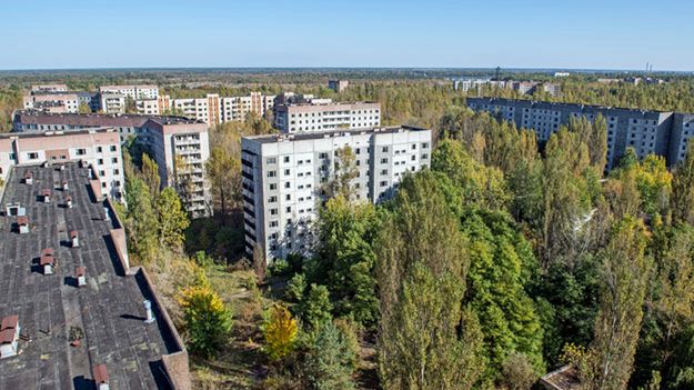 Widok na miasto Prypeć