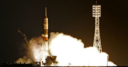 Statek Sojuz wystartował. Trzech astronautów leci na Międzynarodową Stację Kosmiczną