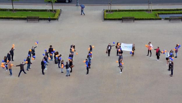 Happening poznańskich studentów przeciwko rasizmowi