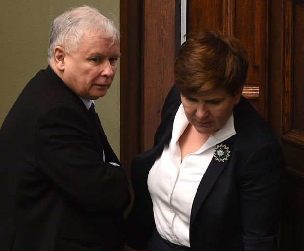 Jarosław Kaczyński i Beata Szydło