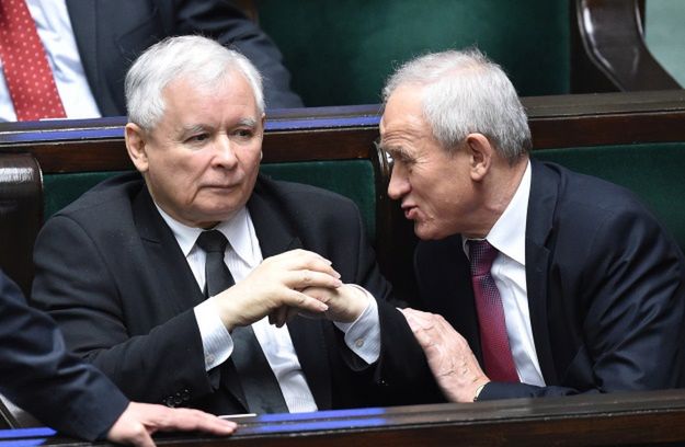 Jarosław Kaczyński i Krzysztof Tchórzewski