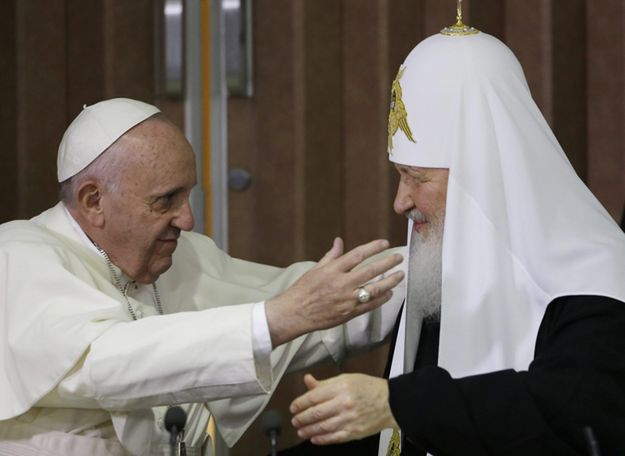 Spotkanie papieża Franciszka i patriarchy Cyryla.