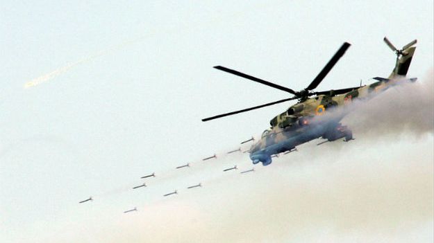 Ukraiński śmigłowiec uderzeniowy Mi-24
