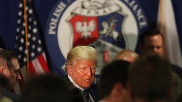 Donald Trump na spotkaniu z Polonią