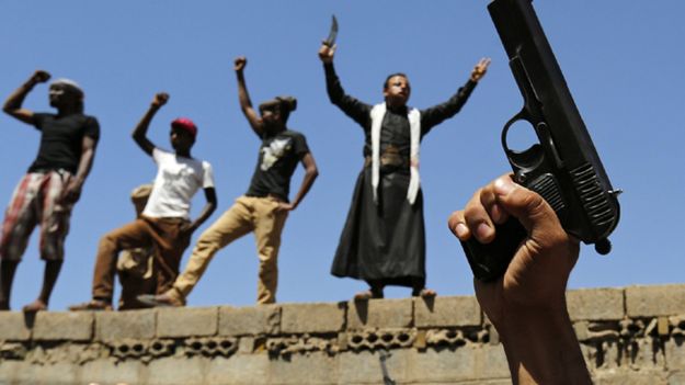 Protesty w Sanie po nalocie