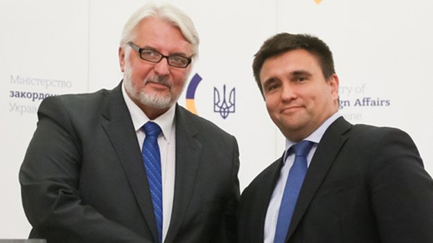 Ministrowie spraw zagranicznych RP Witold Waszczykowski i Ukrainy Pawło Klimkin