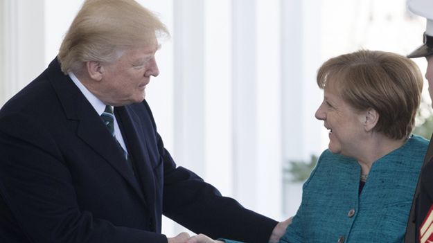 Angela Merkel i Donald Trump