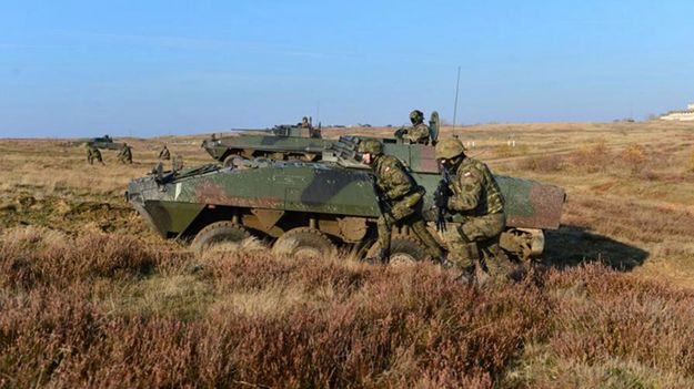 Rosomaki na poligonie