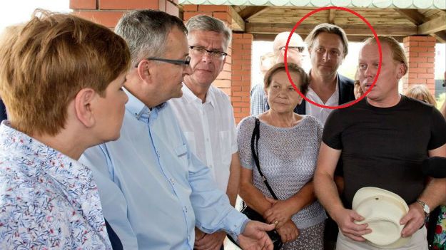 Kandydat na posła z listy PiS Bartłomiej Morawski na spotkaniu z Beatą Szydło