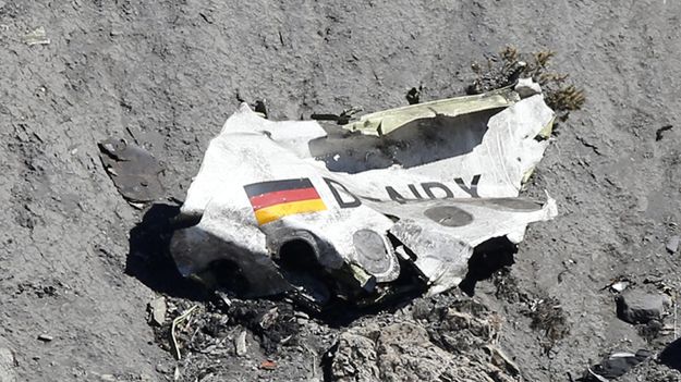 Fragment maszyny, odnaleziony na miejscu katastrofy