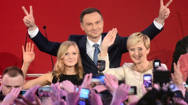 Andrzej Duda z rodziną