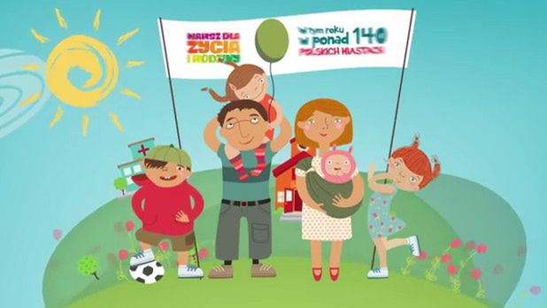 Kadr z nagrania zamieszczonego w serwisie YouTube zapowiadającego marsze