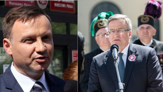 Liderzy sondaży wyborczych: Andrzej Duda i Bronisław Komorowski