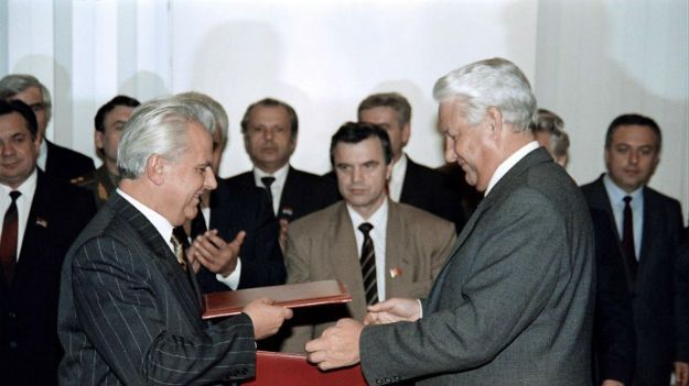 Leonid Krawczuk i Borys Jelcyn
