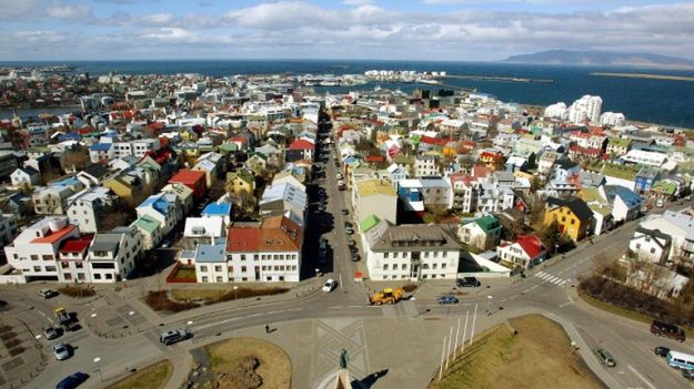 Reykjavik z lotu ptaka