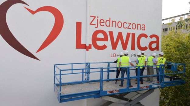 Prezentacja loga Zjednoczonej Lewicy SLD+TR+PPS+UP+Zieloni