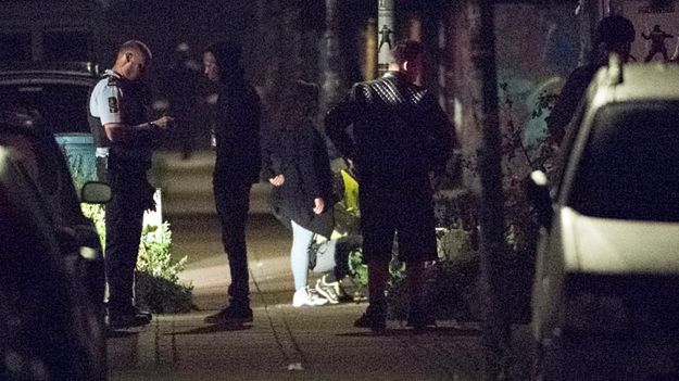 Policja na miejscu, w którym doszło do strzelaniny