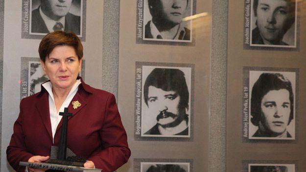 Premier Beata Szydło w Muzeum - Izbie Pamięci Kopalni Wujek
