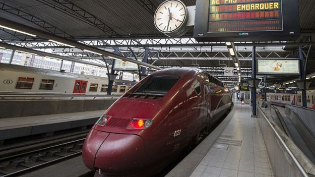 Pociąg Thalys w Brukseli