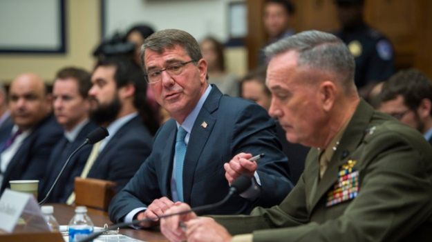 Na zdjęciu od lewej: Ashton Carter i Joseph Dunford