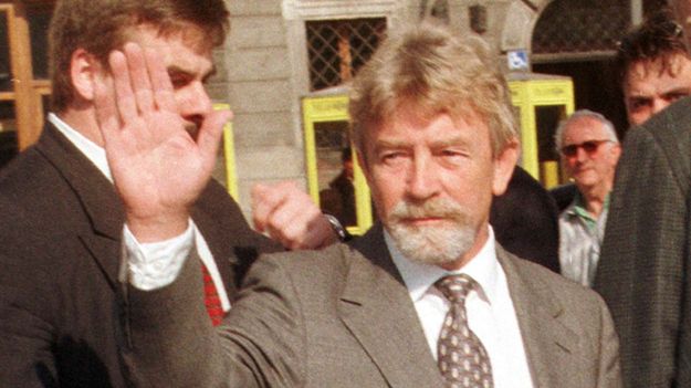 Pułkownik Ryszard Kukliński podczas wizyty w Polsce w 1998 roku.