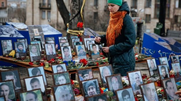 Ukraińcy czczą pamięć Bohaterów Niebiańskiej Sotni