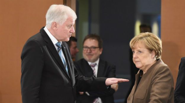 Horst Seehofer i Angela Merkel