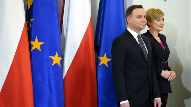 Prezydent Andrzej Duda z żoną Agatą Kornhauser-Dudą