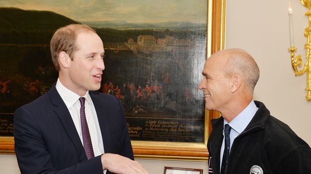 Książę William i Henry Worsley przed wyruszeniem na wyprawę - październik 2015 roku.