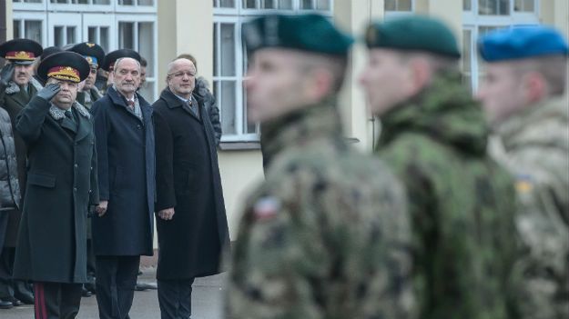 Antoni Macierewicz, Juozas Olekas i Stepan Połtorak w Lublinie