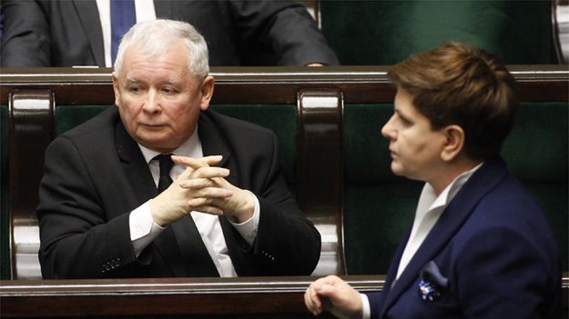 Jarosław Kaczyński i Beata Szydło