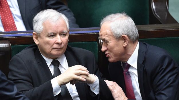 Jarosław Kaczyński i Krzysztof Tchórzewski