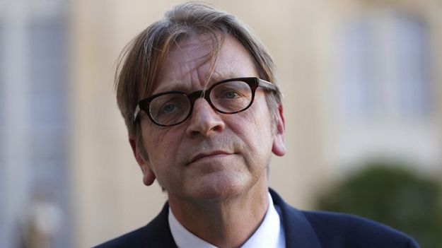 Guy Verhofstadt, były premier Belgii i przewodniczący frakcji Porozumienia Liberałów i Demokratów na rzecz Europy w Parlamencie Europejskim