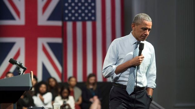 Barack Obama w Lindley Hall w Londynie