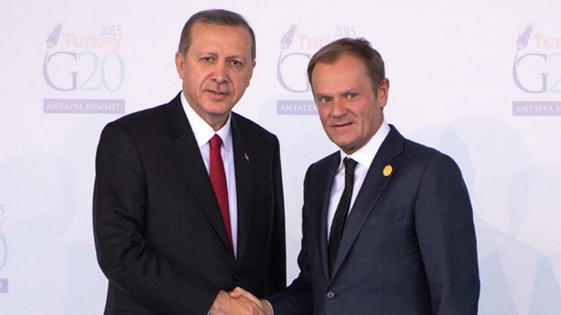 Donald Tusk z prezydentem Turcji Recepem Tayyipem Erdoganem