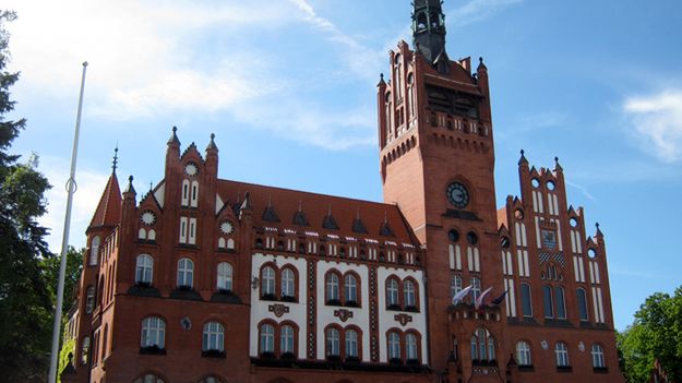 Ratusz w Słupsku.