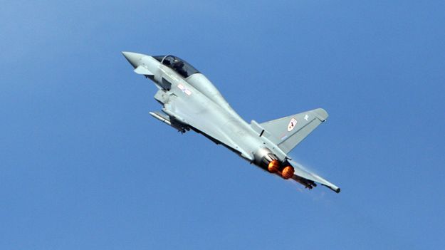 Brytyjski Eurofighter Typhoon.