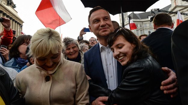 Prezydent Andrzej Duda na imprezie plenerowej "Vivat maj trzeci maj"
