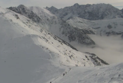 Śnieg na Podhalu - pierwsi narciarze i problemy z elektrycznością