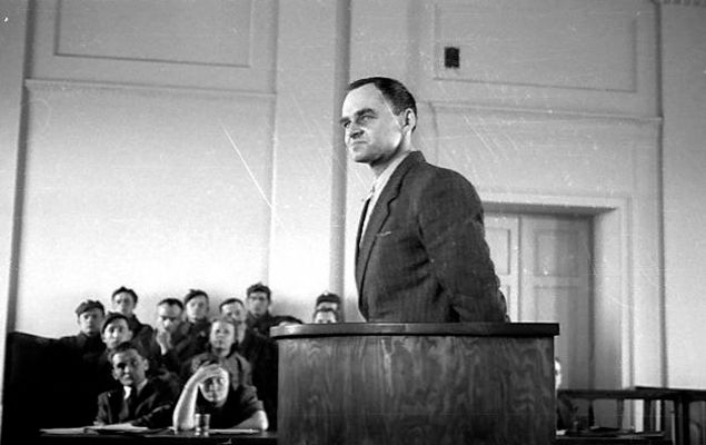 Witold Pilecki w czasie procesu w 1948 r.