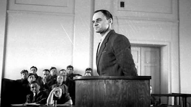 Witold Pilecki w czasie procesu w 1948 r.