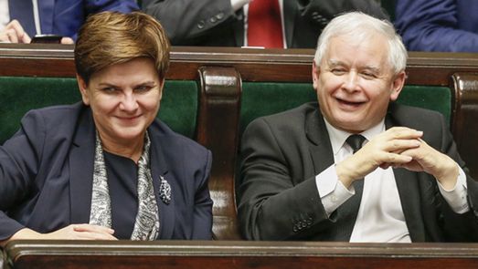 Beata Szydło i Jarosław Kaczyński