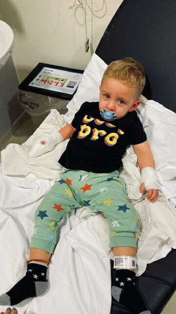 Chłopiec doznał oparzeń i wstrząsu toksycznego